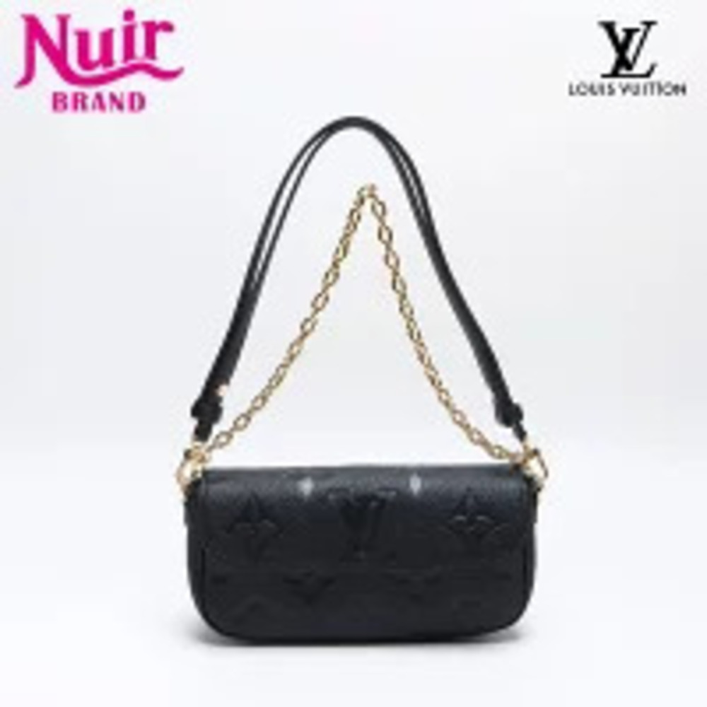 Louis Vuitton Wallet on Chain Ivy Monogram Empreinte Shoulder Bag Black